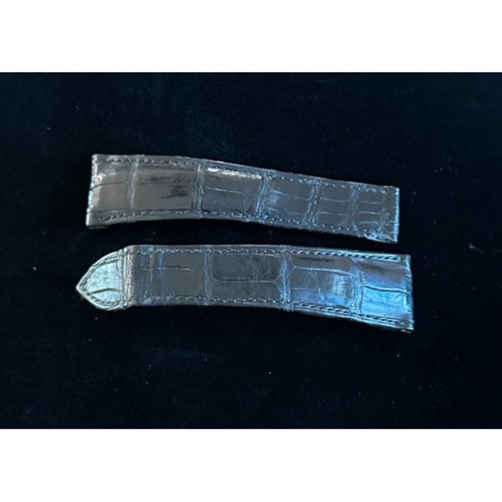 Bedat‎ & Co. 20mm Black Alligator Leather Watch Strap Band Medium